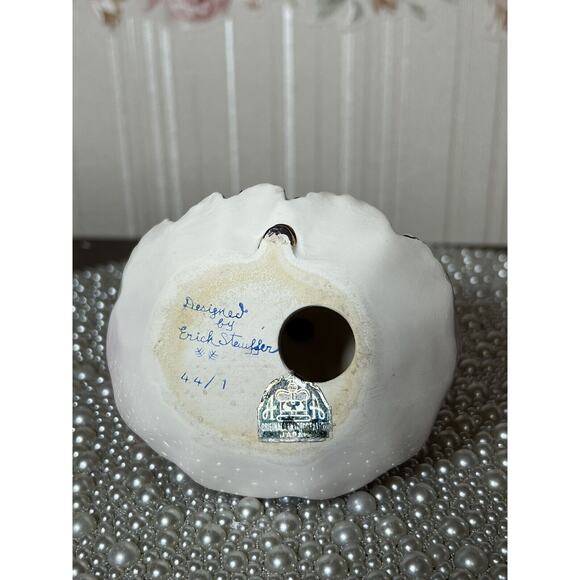 HTF VINTAGE ARNART ERICH STAUFFER GIRL PORCELAIN FIGURINE 4 3/4" , FOIL - Picture 8 of 8